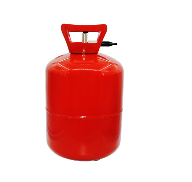 small industrial helium cylinder
