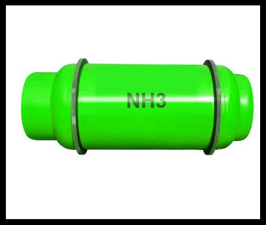 green ammonia gas cylinder